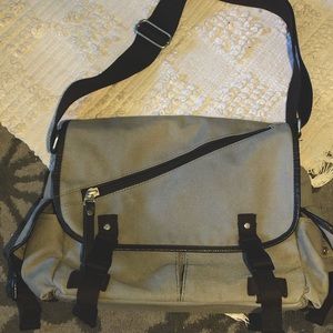 Grey Messenger Bag